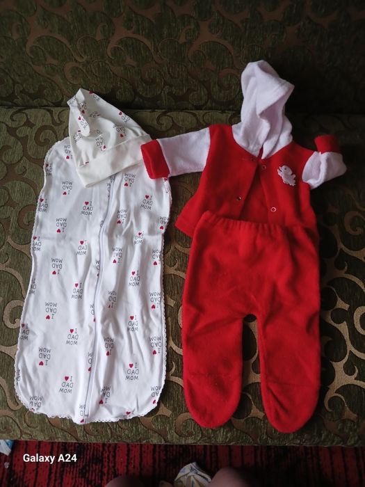 Пакет детских вещей 56–62 (0–3 мес) — 500 грн