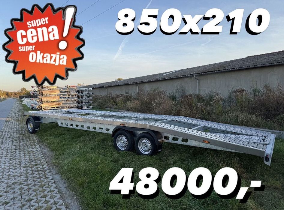 Głowacz Laweta obrotnica 3500kg  ‼️Nowa przyczepa laweta 850x210‼️