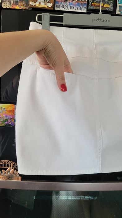 Spódnica mini Zara 36 S złote guziki rozpinane