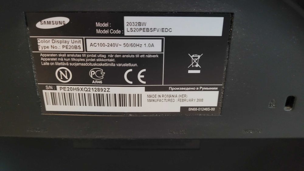 monitor Samsung 2032BW