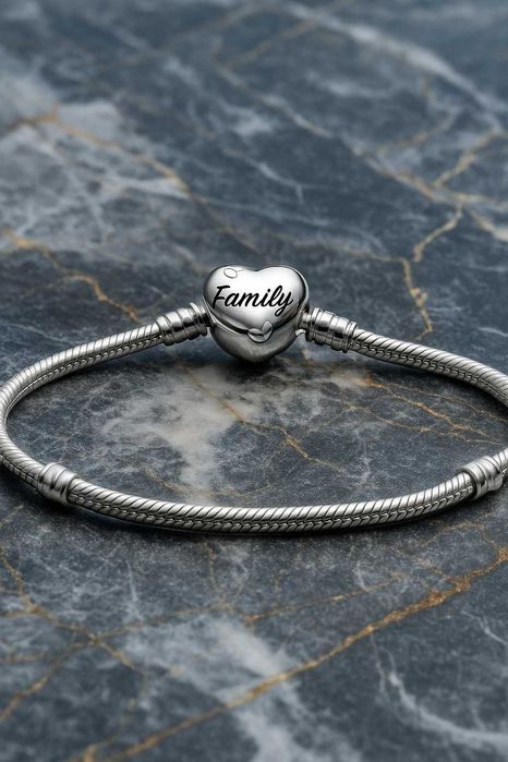 Bransoletka Pandora 18 cm srebro nowa 2 charmsy GRATIS pudełko Pandora