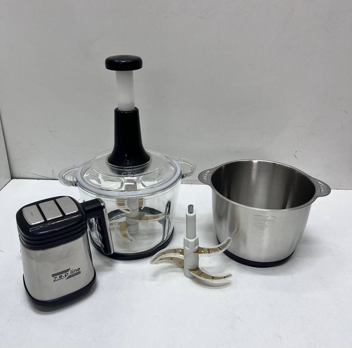 МОЩНЫЙ! Кухонный комбайн 3000Вт, измельчитель, мясорубка, блендер