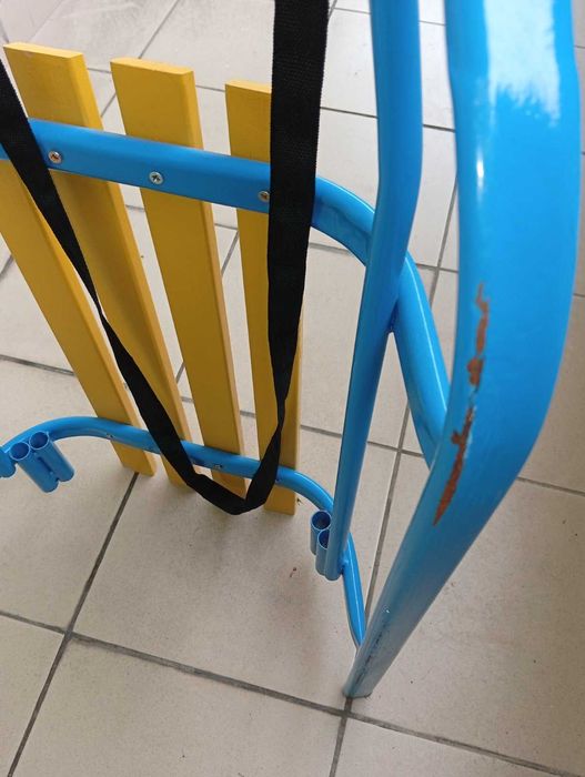 Санки зимние, синие, Санки детские