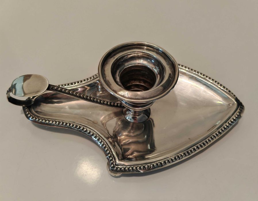 Palmatoria em prata com marca de contraste "Javali"