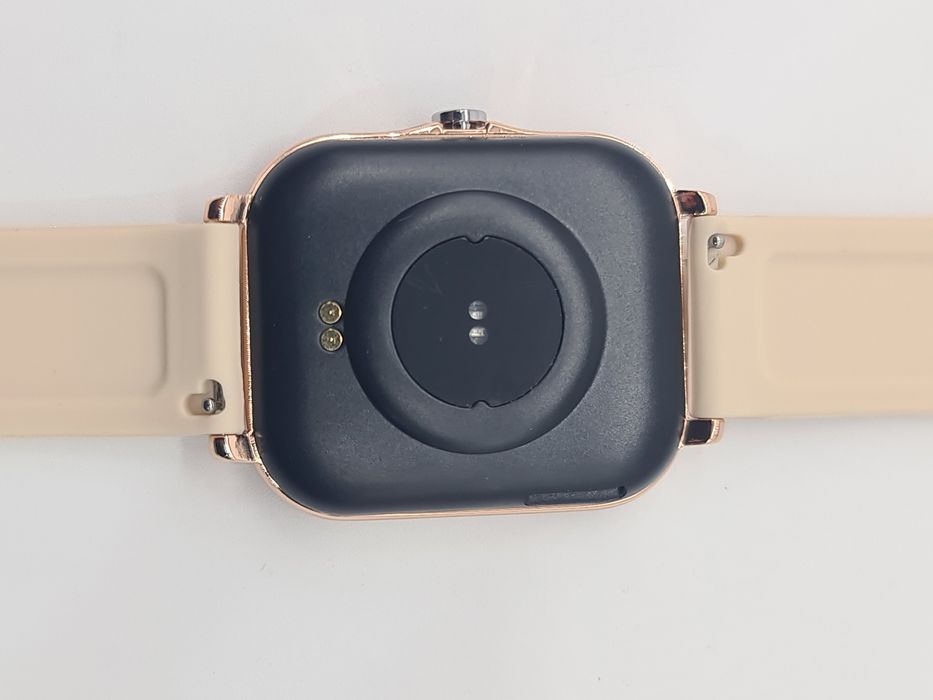Smartwatch rosa dourado para senhora - novo