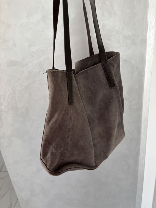 Сумка  замш сумочка коричнева