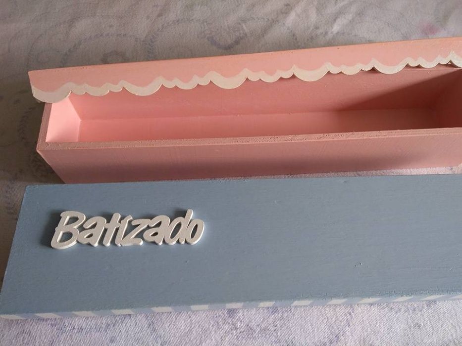 Caixa para Vela de Batizado (personalizada) - NOVA - Baratíssima
