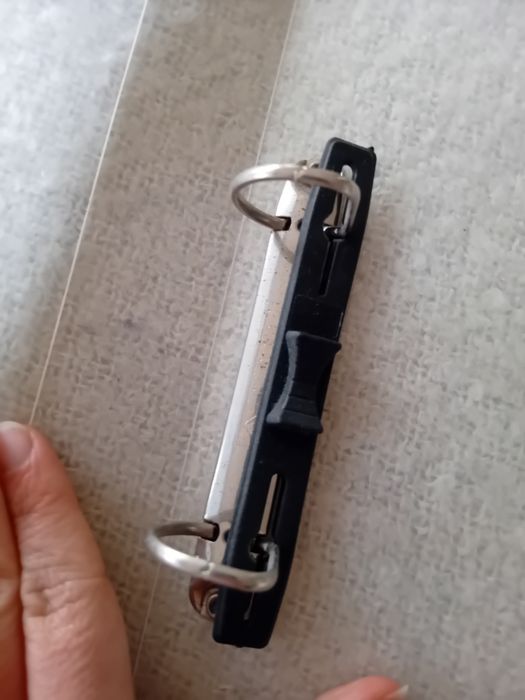 Capa de argolas transparente material escolar