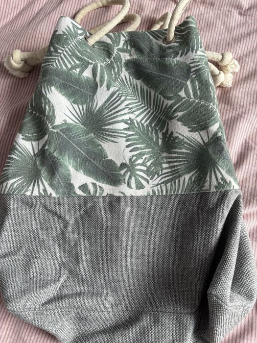 Me&Bags, torba, worek, damska, wzór w palmy