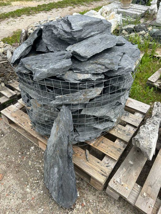 Czarny Kamień do Akwarium Skała Black Grey Stone Malawi Tanganika Grys