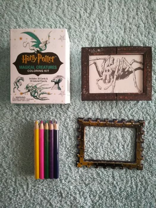 Harry Potter conjunto para colorir - desenhos + lápis de cor - NOVO
