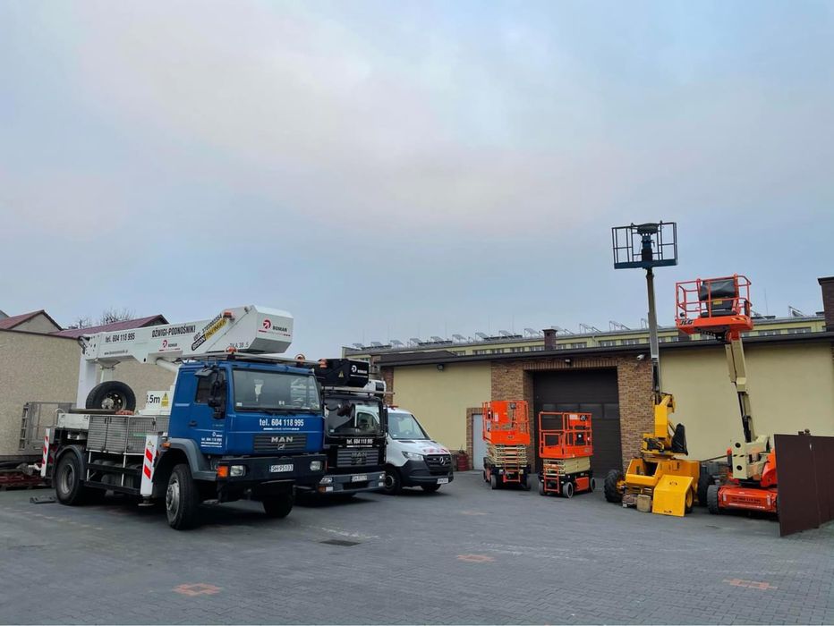 Wynajem Podnośników zwyżka Śląsk Katowice Bytom Tychy