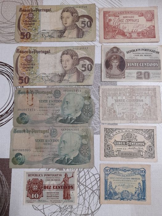 Notas antigas para venda