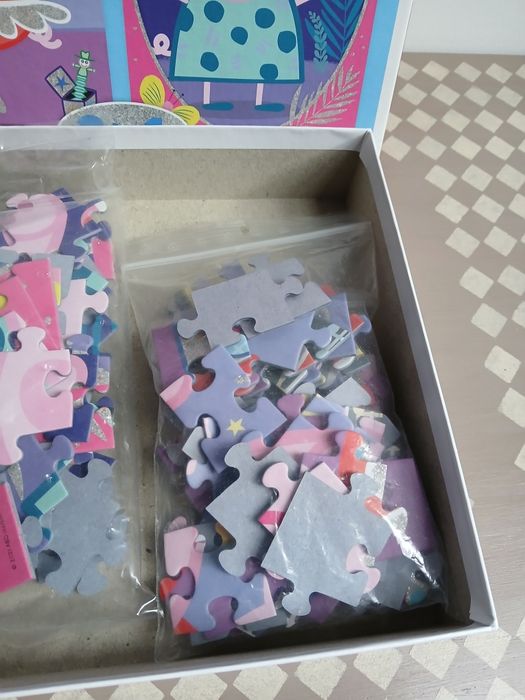 Puzzle Świnka Pepa,  układanka Pepa,  zestaw