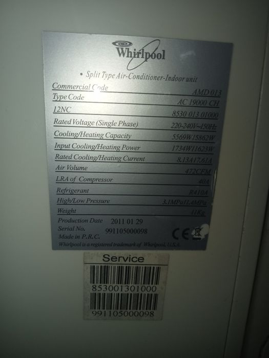 Ar condicionado Whirlpool