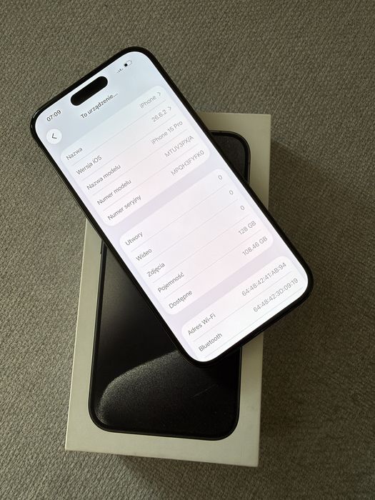 Iphone 15 pro 128gb bateria 100%