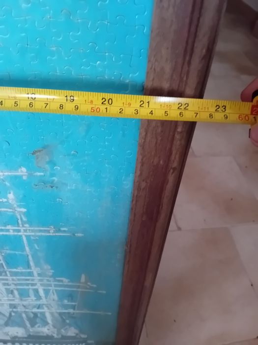 Quadro antigo decorativo montado a puzzle Para restauro