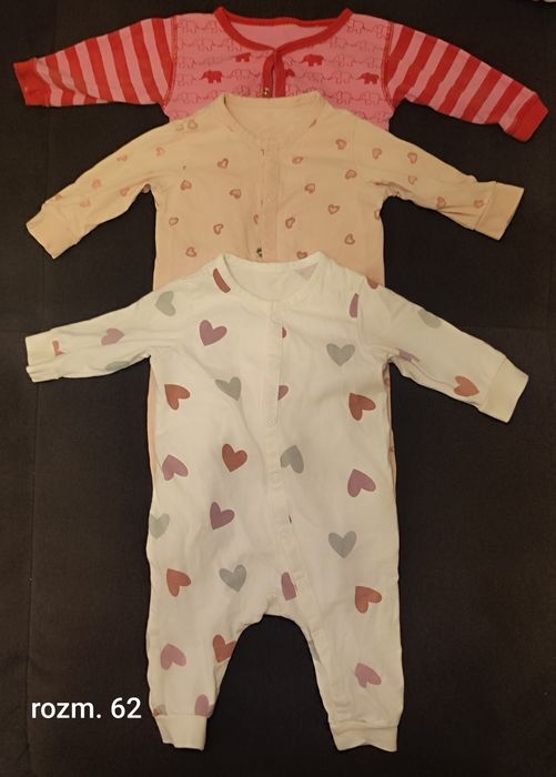 Ubranka niemowlęce rozm. 62