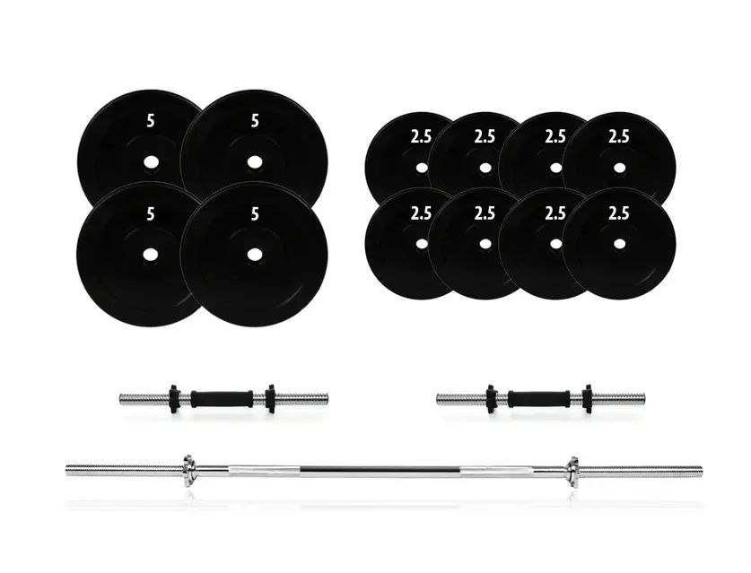 Набір гантелі + штанга від 36 до 119 кг гантели штанга грифы диски