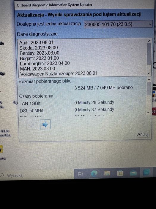 Odis vas , pomoc w instalscji vag diagnostyka flash Odis 23 , 17