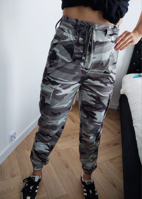 Bojówki moro cargo Chic Me rozmiar s