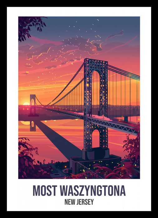 Plakat 21x29,7cm Most Waszyngtona