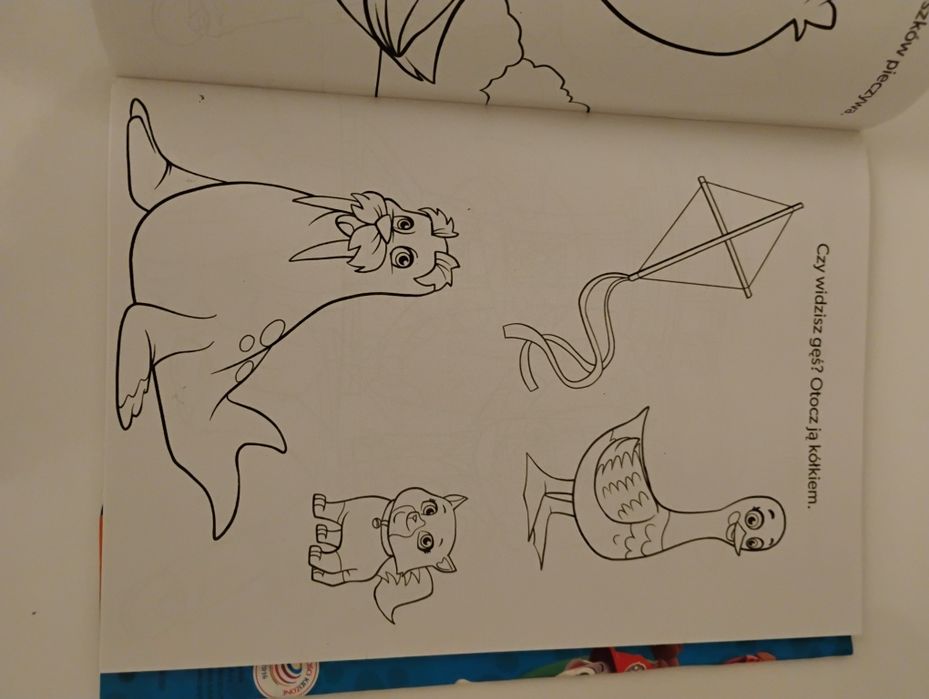 Kolorowanki o zabawy  Psi Patrol,Peppa,Maja 3+