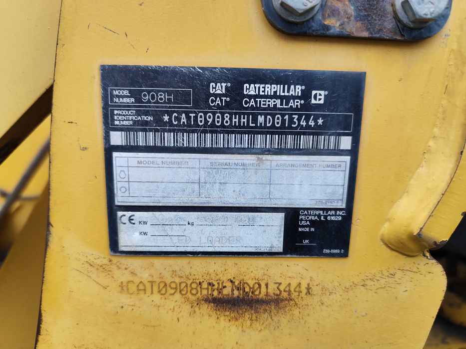 Caterpillar CAT 908H2, 2011 ROK ŁYŻKA OTWIERANA