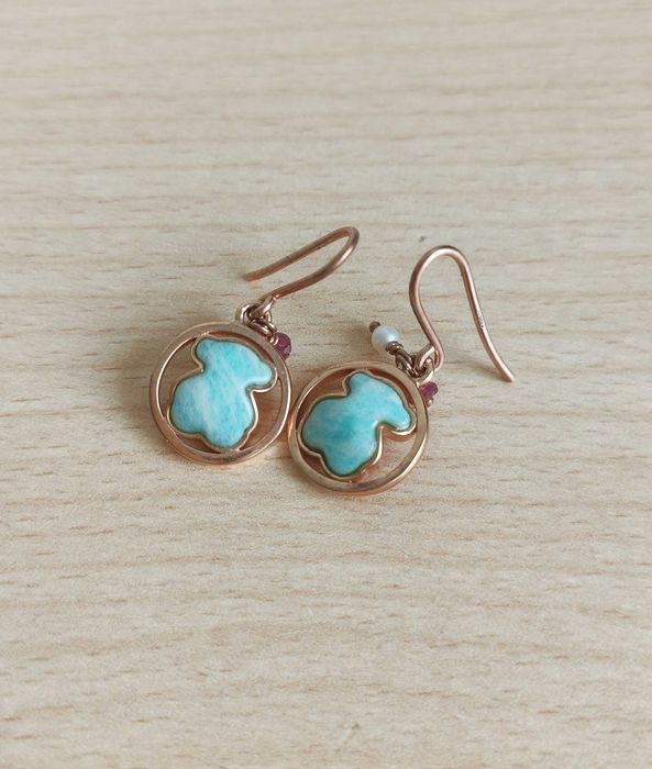 Camille Pendientes Plata Rosa Tous Camille Pendientes Tous De