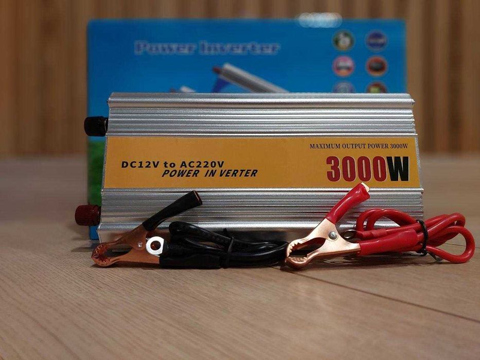 Преобразователь тока 12 220 3000ватт c дисплеем‼️ Инвертор. Інвертор.