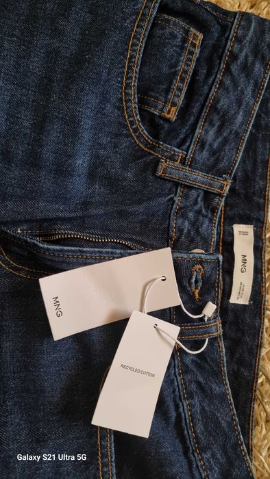 Calças ganga novas Mango