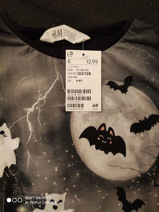 Camisola Halloween nova com etiqueta