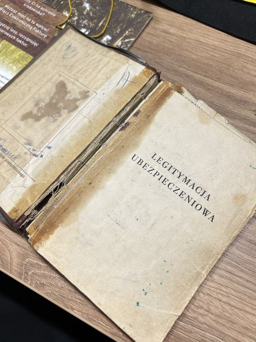 Legitymacja ubezpieczeniowa prl vintage 1960
