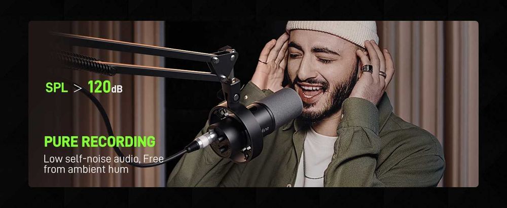 Microfone FIFINE K688 Dinâmico USB/XLR Qualidade Profissional PC/PS4