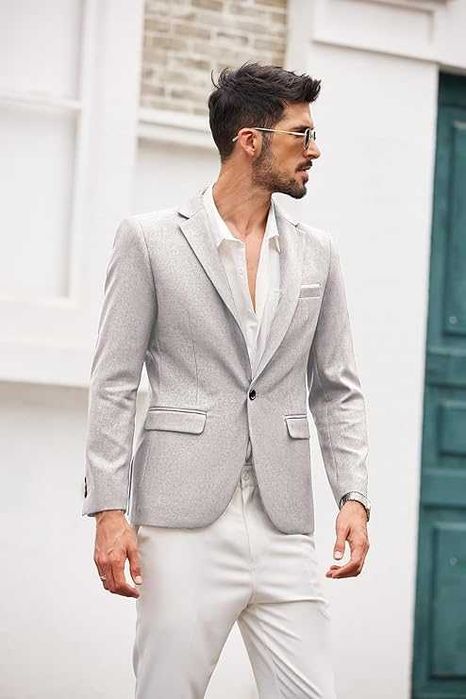 Casaco Cinzento Claro - 3XL