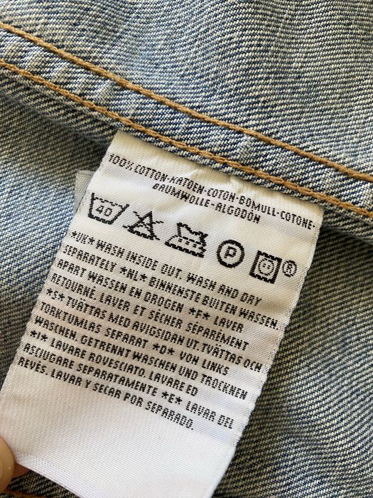 Kurtka jeansowa z kieszeniami jasny jeans oryginał Levi’s M 38