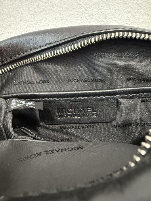 Mala Michael Kors Monograma Cinza/Preto