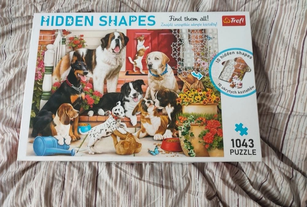 Puzzle 1000 elementów ukryte kształty