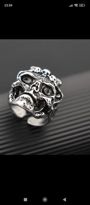 Sygnet męski czaszka 2023/2024.  n53