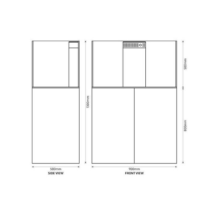 Aquário marinho Reef Habitat 90cm c/ Móvel NOVO