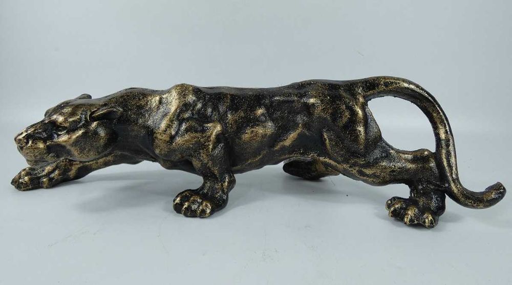 Figura rzeźba PANTERA kot puma żeliwo 41 cm 4 kg