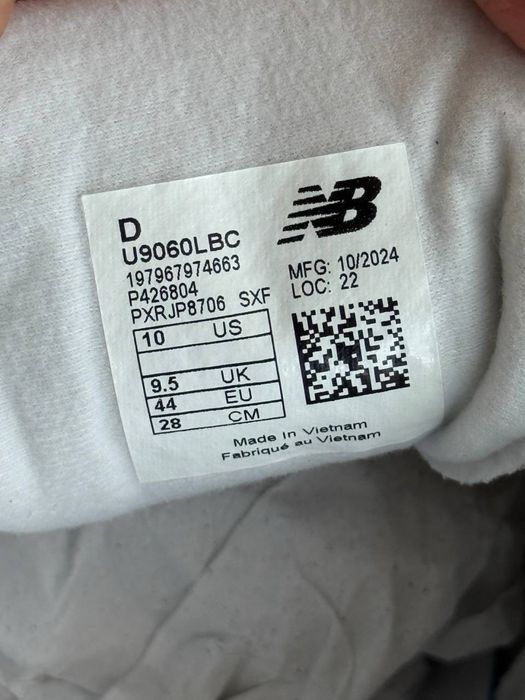Оригинал New Balance 9060 ‘Rose Sugar Ice Wine’ (U9060LBC) оригинальние кроссовки ню беланс
