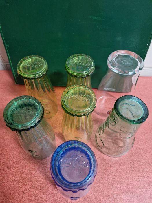 Copos Coca-Cola e Super Bock