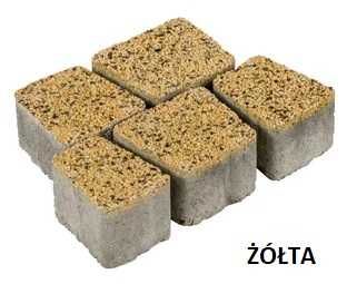 Kostka brukowa AVANTI płukana gr. 6 cm szara, grafit, żółta POLBRUK