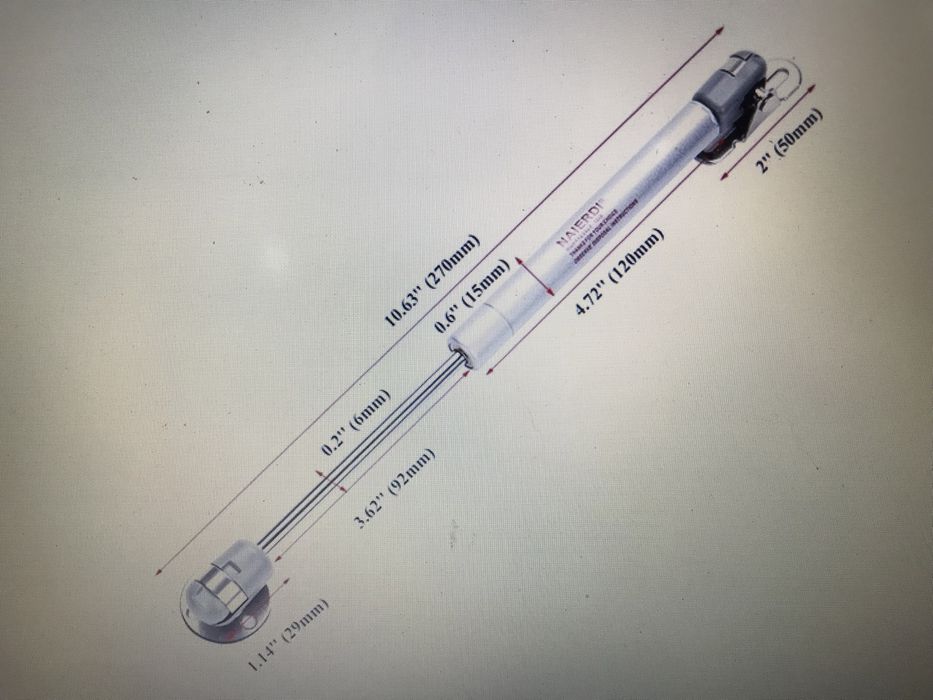 4 Dobradiças molas, amortecedor de gas suporte de porte armario