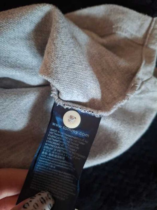 szara koszulka polo tommy hilfiger M basic męska