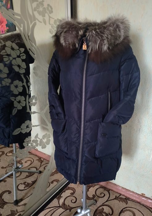 Пуховик с чернобуркой
