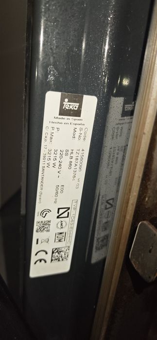 Forno TEKA HLB860 (para peças)