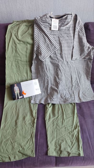 Мужская пижама, комплект для дома, L-XL