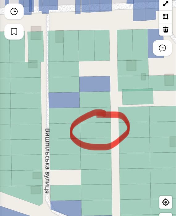 Оліївка вул Вишпільська продаж ділянки 8 с під забудову